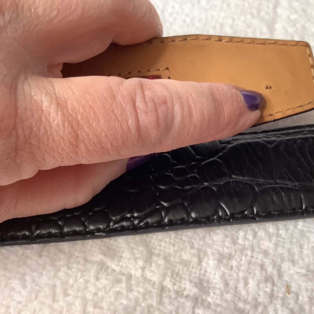 EUC Mens Nextbelt adjustable ratchet Alligator belt black leather - Picture 9 of 13